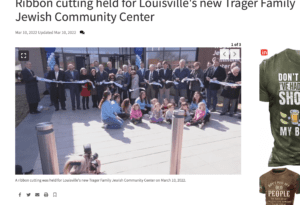 WDRB: Ribbon cutting held for Louisville's new Trager Family Jewish Community Center